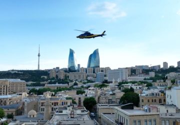 “ASG Helicopter Services”in helikopteri vasitəsilə ilk dəfə “Formula-1”in çəkilişi aparılıb – FOTO/VİDEO